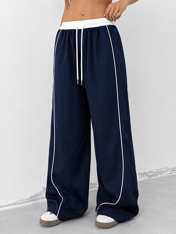 LINEUP WIDE-LEG PANTS BLUE