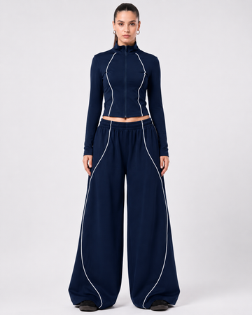 FLOWLINE WIDE-LEG PANTS BLUE
