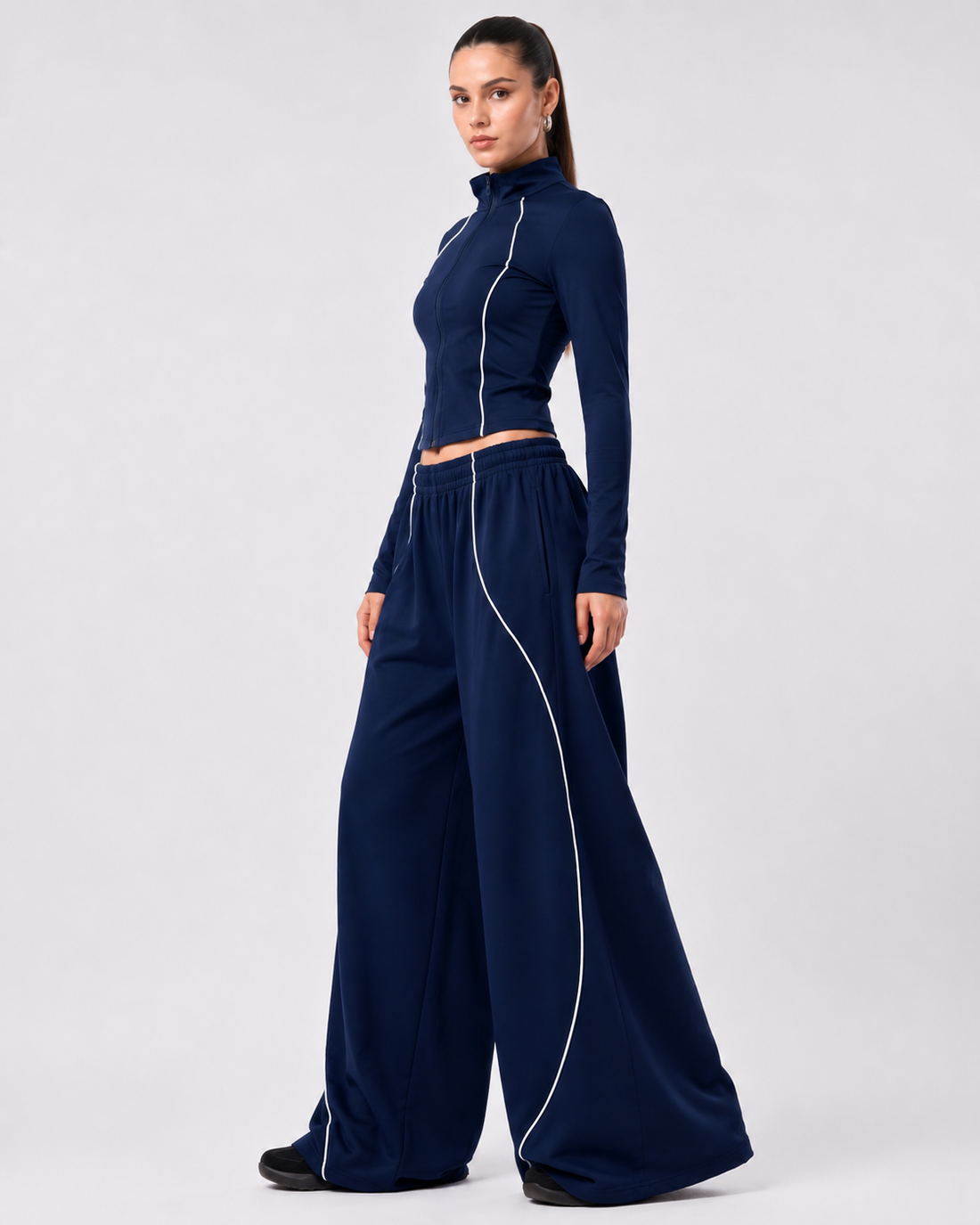 FLOWLINE WIDE-LEG PANTS BLUE