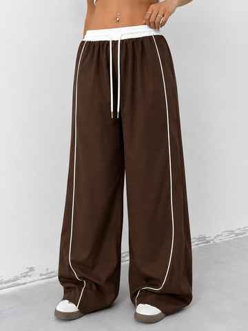 LINEUP WIDE-LEG PANTS BROWN