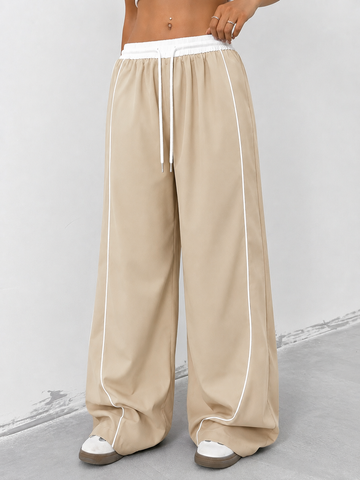 LINEUP WIDE-LEG PANTS BEIGE