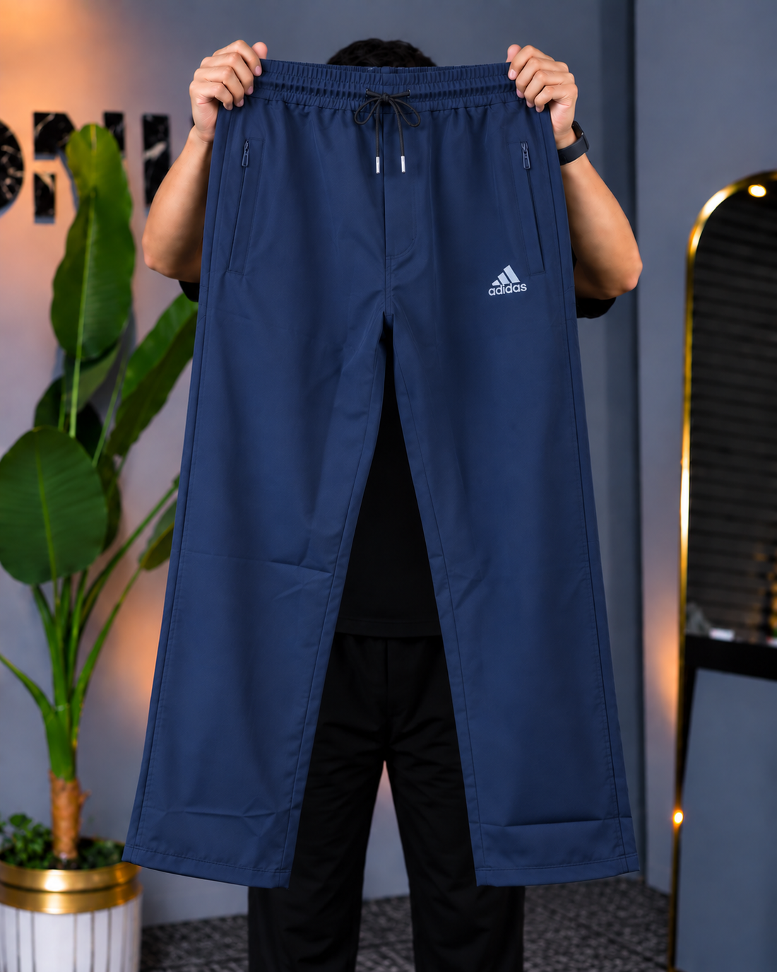2-in-1 Zip Stripe Trouser - Blue
