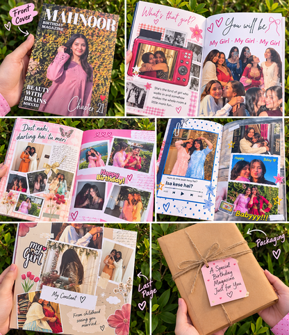 🎂 Happy Birthday – Personalized Photo Magazine 🎁 | A Gift Full of Love & Memories 💖
