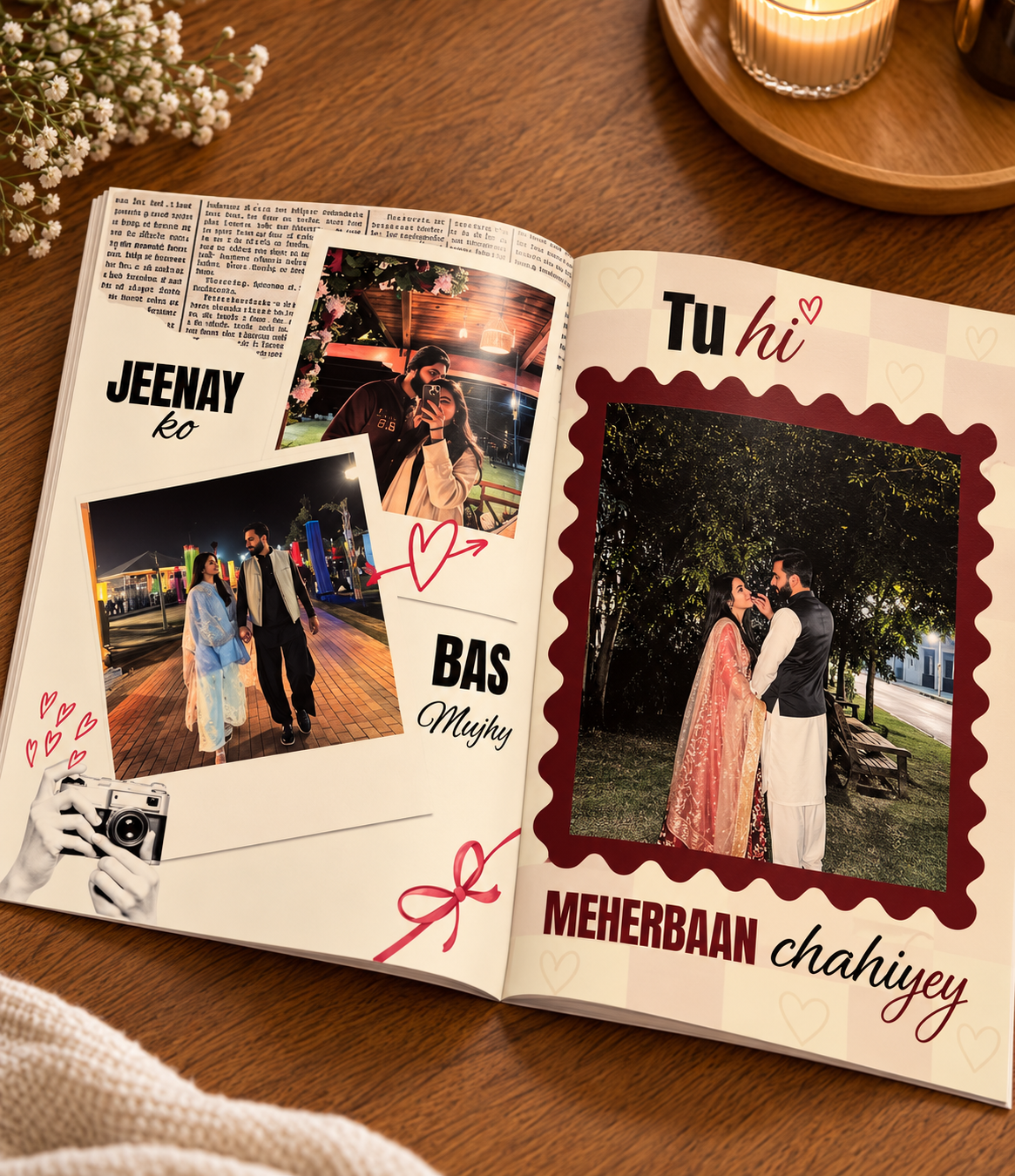 ❤️ Tu Chahiye – Personalized Couple Photo Magazine 💑 | Your Love Story, Your Memories 💌